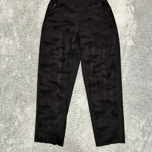 Athleta Pants Womens 0 Black Camo Lined Brooklyn Jogger Commute Comfort Casual